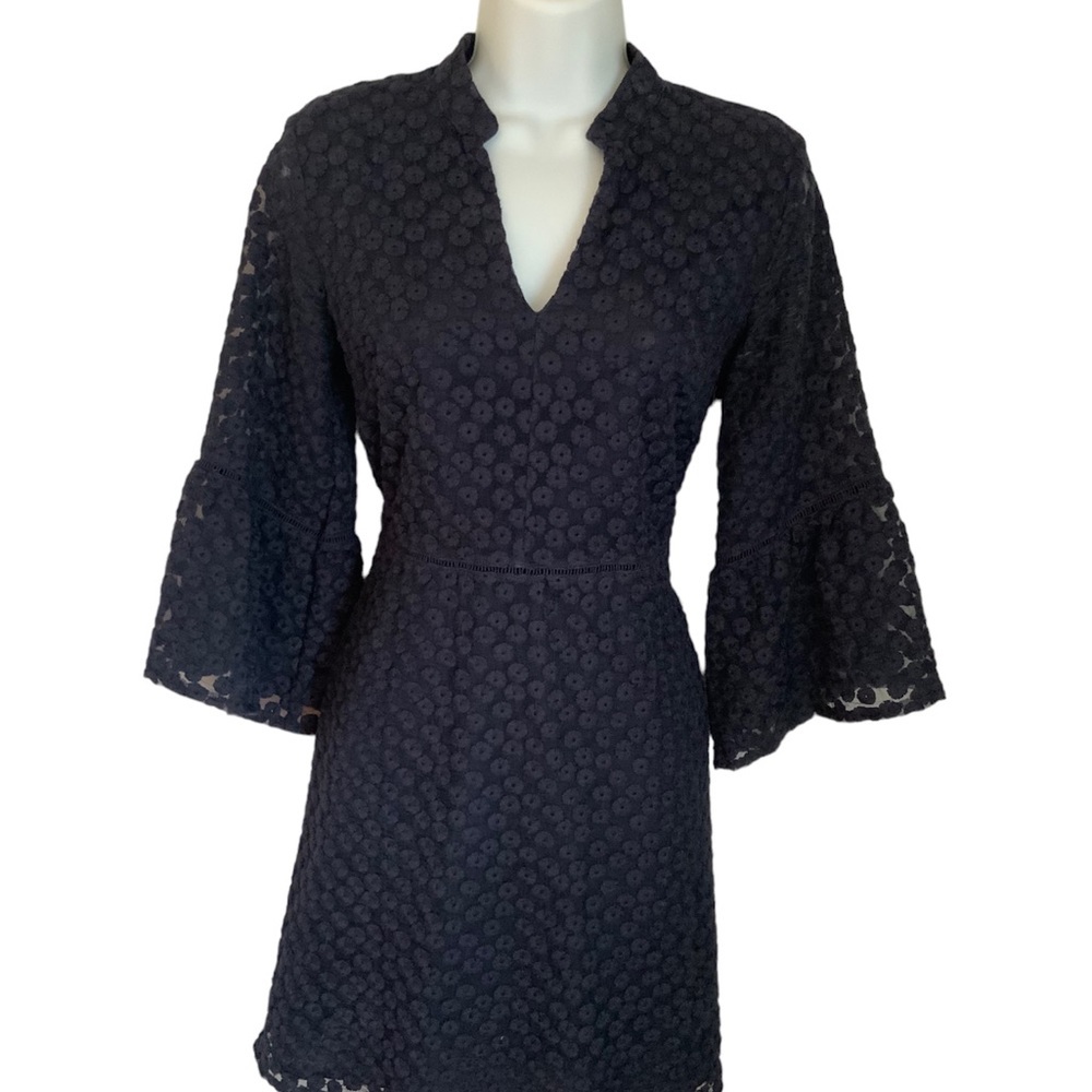 BANANA REPUBLIC Navy blue Embroidered/Knit  Size 2 - Picture 4 of 7